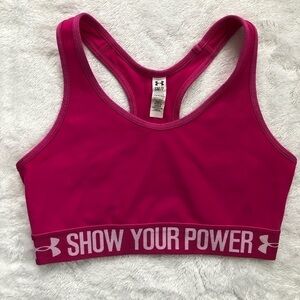 Under Armour Pink Breast Cancer Sports Bra